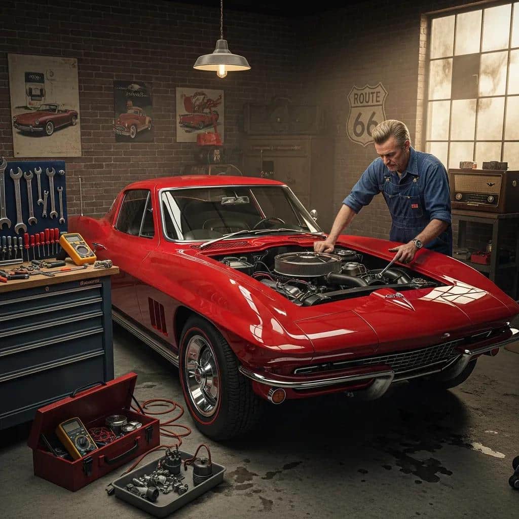 mechanic-inspecting-a-classic-car-highlighting-the-unique-servicing-needs-of-vintage-vehicles